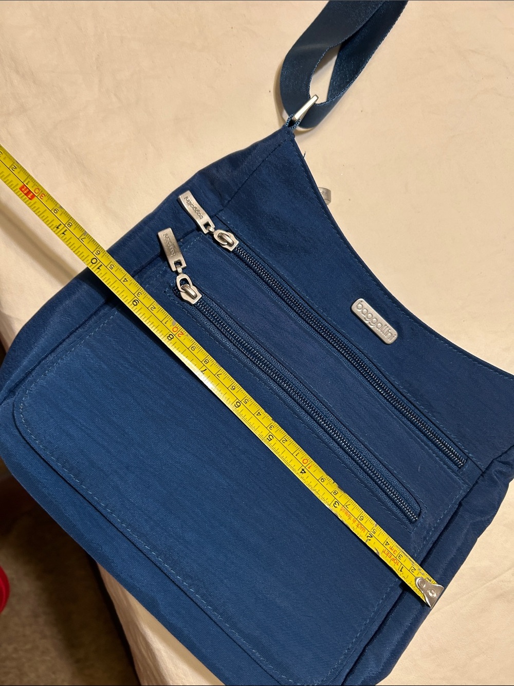 Baggallini Deep Blue Nylon Crossbody Bag - Picture 9 of 12